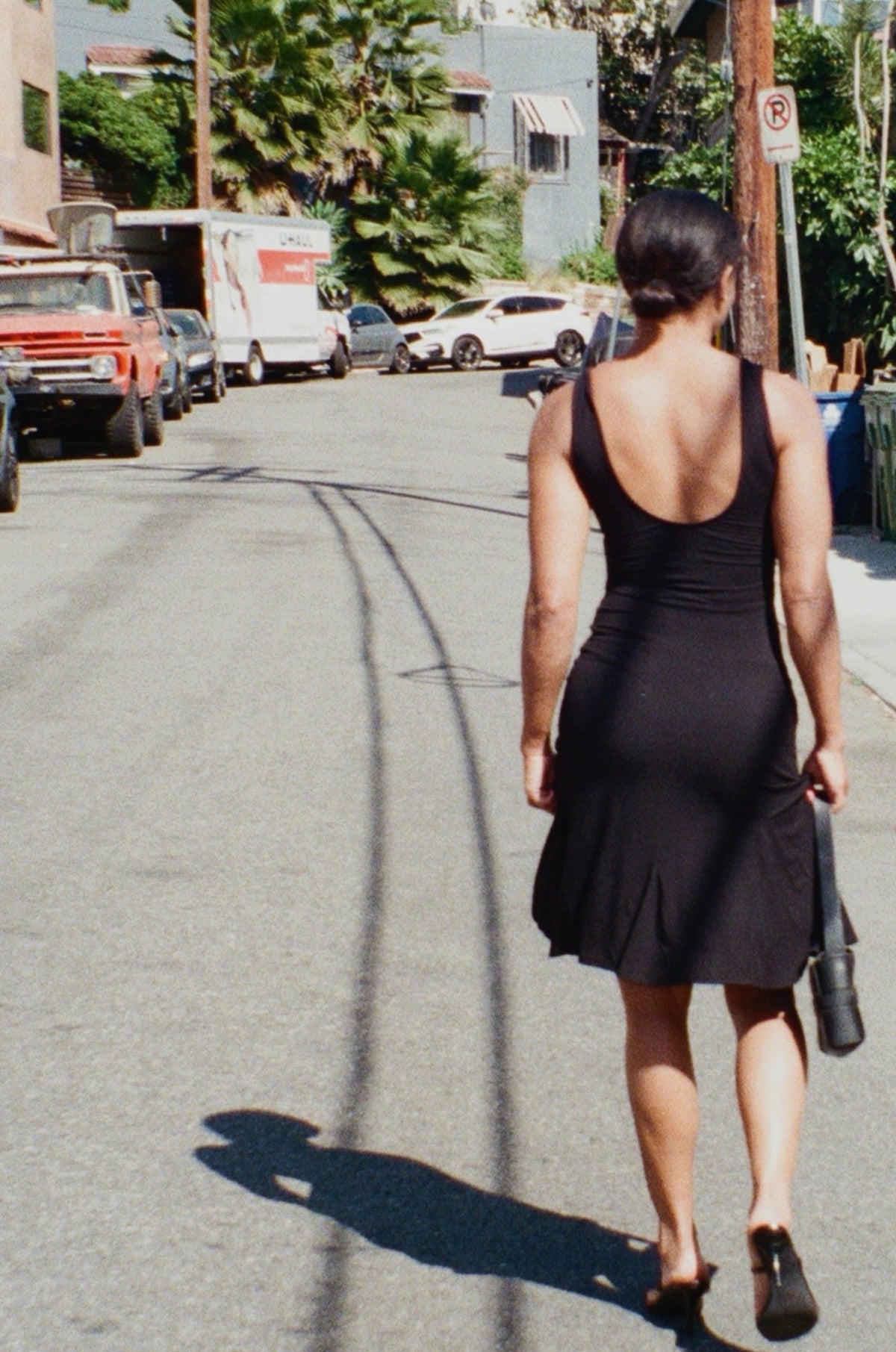 Elara Midi Dress, elegant & versatile, full-length view, soft fabric detail.